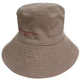 Stella Mc Cartney Bucket Hat aus Canvas mit gesticktem Logo von Stella McCartney Pink Andere
