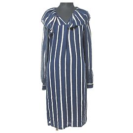 Apc Abito in seta e cotone ricamato A.P.C. VANESSA SEWARD Blu Blu navy
