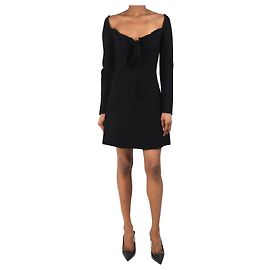 3.1 Phillip Lim Black tie up front mini dress - size S Black