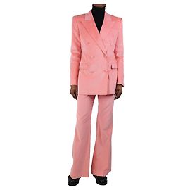 Gabriela Hearst Conjunto de traje de pana rosa - talla UK 6 Rosa