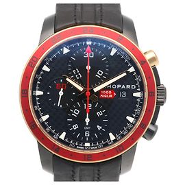 Chopard Milleria Zagard Stainless Steel Automatic Men's Watch Black Pink Red