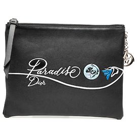 Clutch Voyageur Diorissimo em Couro Preto Dior Preto