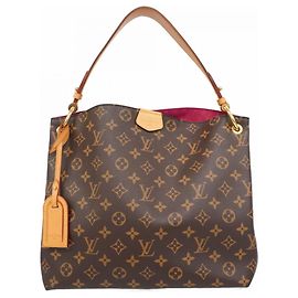 Borsa a Spalla Graceful PM Monogramma Louis Vuitton Marrone Rosa