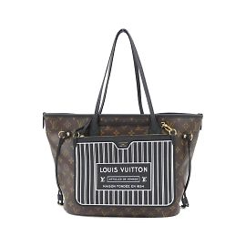 Sac à main Louis Vuitton Monogram Neverfull Inside-Out MM Marron Noir Monogramme