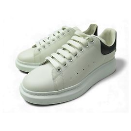 NEUF BASKETS ALEXANDER MCQUEEN 553680 SNEAKERS OVERSIZE 41 IT 42 FR EN CUIR Blanc