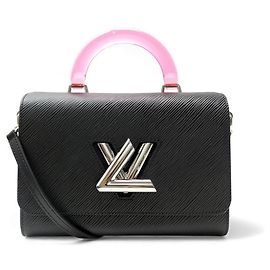 NEUE LOUIS VUITTON TWIST ED LIMITIERTE PLEXI HANDTASCHE EPI LEDER SCHWARZ Schwarz