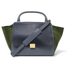 Céline BOLSA DE MÃO CELINE TRAPEZE MM 169543PTA COURO E SUEDE COM ALÇA DE OMBRO Multicor