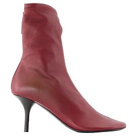 Ankle Boots - Acne Studios - Leather - Burgundy Red Dark red
