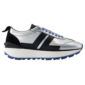 Bumpr Sneakers - Lanvin - Leder - Silber Silber Metallisch