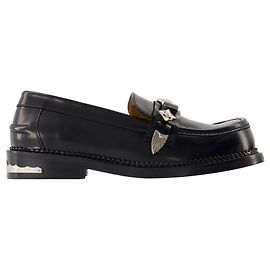 Aj1348 Slipper - Toga Pulla - Leder - Schwarz Schwarz