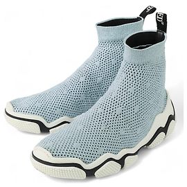 Sneakers Sock Glam Run RED VALENTINO Blu Blu chiaro