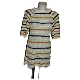 Robe mini en coton Isabel Marant Multicolore