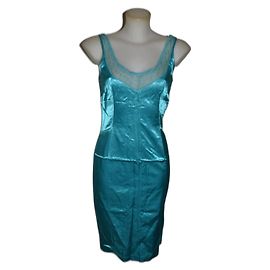 Robe turquoise D&G en coton taille 40 Turquoise