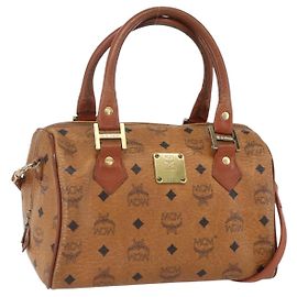 MCM Visetos logogramme Leather Marron