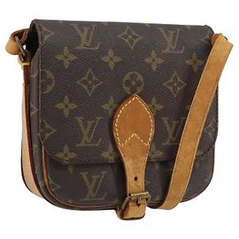 Bolsa Cartouchiere Monogram Canvas PM Louis Vuitton Marrom