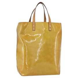 Sac à main Reade Monogram Vernis MM Louis Vuitton Beige