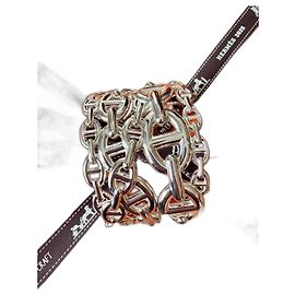 Hermès Large Chain Anchor Bracelet Silvery