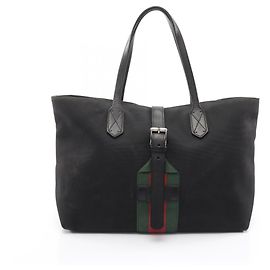Borsa Tote Gucci Sherry Line Nero Rosso Verde