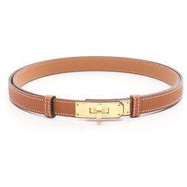 Hermès Hermes Kelly Belt Brown Golden