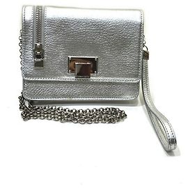Tiffany & Co Tiffany Chain Shoulder Wallet Bifold Women's Silvery