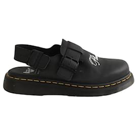 Dr. Martens Schwarze Lederclogs Schwarz