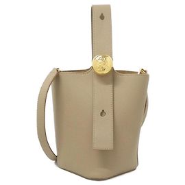 Mini borsa a secchiello Pebble Loewe Sabbia