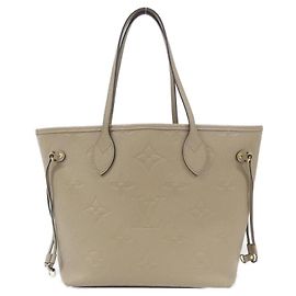 Louis Vuitton Monogram Empreinte Neverfull MM Handbag Grey