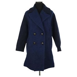 Paul & Joe Blue Wool Coat Blue