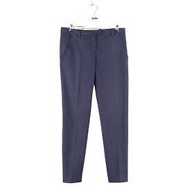 Moncler Calça slim de algodão marinho Azul marinho
