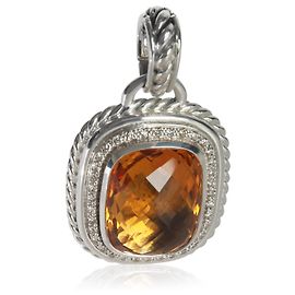 Pendente Wheaton in argento sterling, citrino e diamante David Yurman Altro