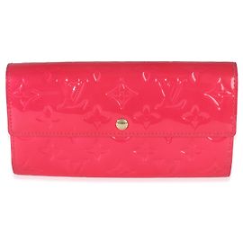 Cartera Sarah Monogram Vernis Rose Pop de Louis Vuitton Rosa