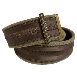 Lanvin PARIS First Line Rhinestone Belt Green