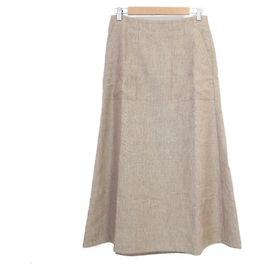 Autre Marque Jupe évasée en peau de requin Drawer Marron Autre