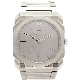 Bulgari Orologio da uomo Bvlgari Octo Finissimo BGO40SXT con quadrante argento Altro