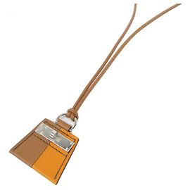 Collier Hermès Mon Petit Kelly PM Doré Orange