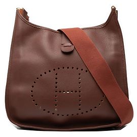 Hermès Evelyne I PM en cuero Clemence marrón Castaño Otro