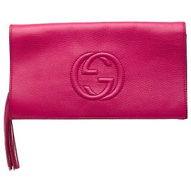 Pochette Disco Soho en cuir rose Gucci Rose