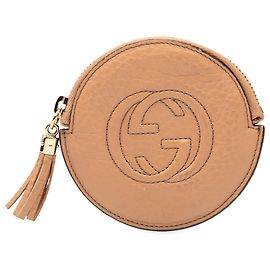 Monedero de cuero marrón Soho de Gucci Castaño