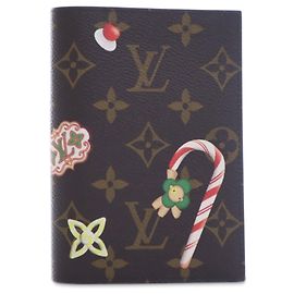 Copri-passaporto Louis Vuitton Monogram Marrone Vivienne Candy Factory Marrone