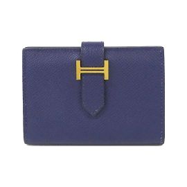 Visitenkartenetui Bearn Birkin von Hermès Blau