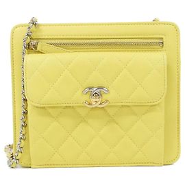 Chanel AP0172 Pochette Chaîne Jaune