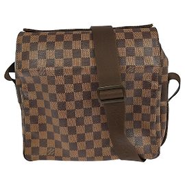 Louis Vuitton Naviglio Handbag Damier Brown