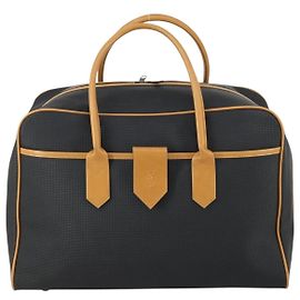 Saint Laurent Vintage Boston PVC Leather Black