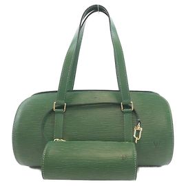 Borsa Soufflot Epi Louis Vuitton D'oro Verde