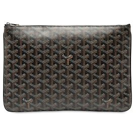 Borsa Clutch Goyard Senna MM Marrone Bianco