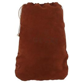 Pochette Gucci en daim marron Marron