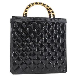 Borsa in pelle Chanel Chocolate bar Nero