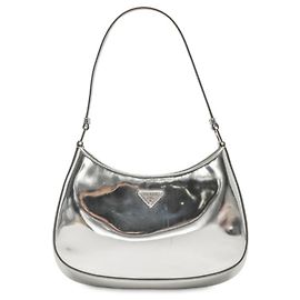 Borsa a spalla Prada Cleo Argento