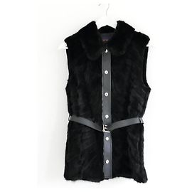 Louis Vuitton Nerzfutterweste Schwarz