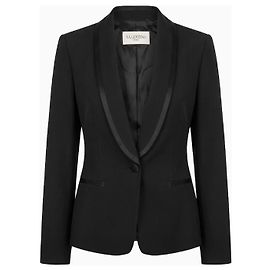 Valentino Jacket, Satin Smoking Model. Black